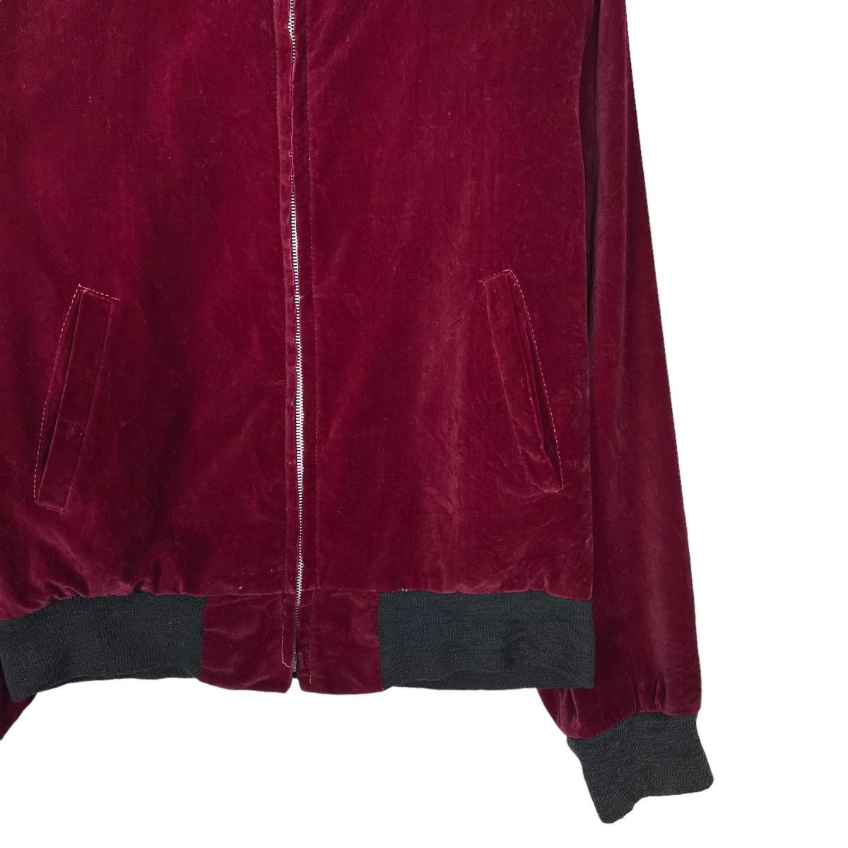 Vintage 🔥 VINTAGE 50s SPORTSMAN OUTWEAR VELVET BOMBER JACKET CROWN Size US M / EU 48-50 / 2 - 4 Thumbnail