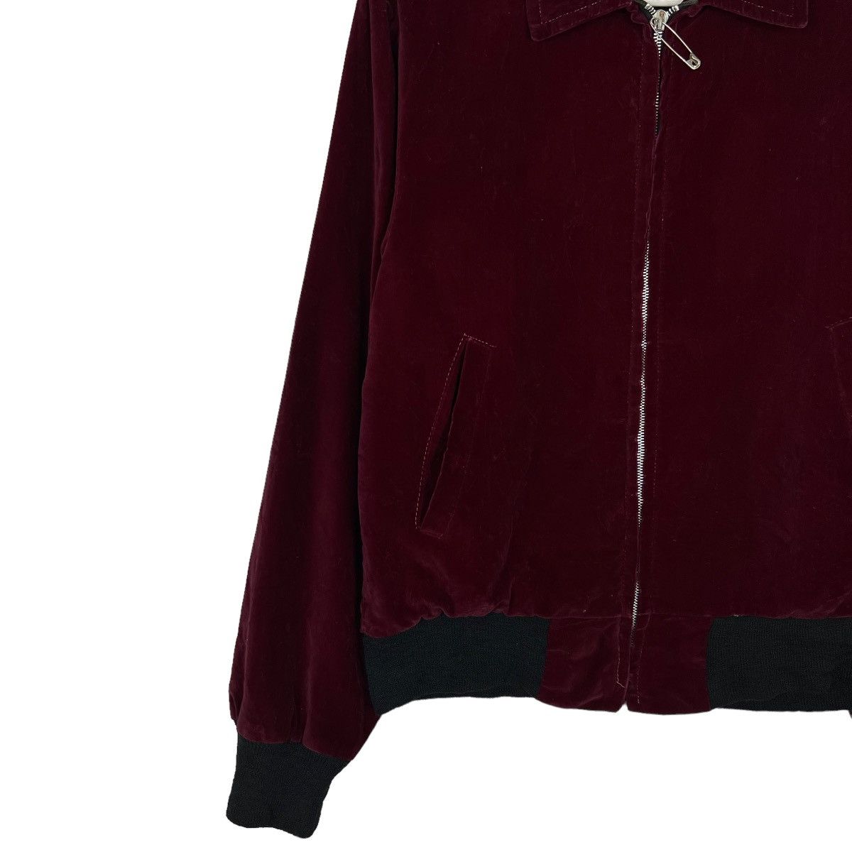 Vintage 🔥 VINTAGE 50s SPORTSMAN OUTWEAR VELVET BOMBER JACKET CROWN Size US M / EU 48-50 / 2 - 2 Thumbnail