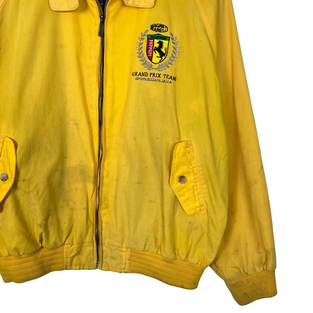 Ferrari 🔥 VINTAGE FERRARI MAGNETI MARELLI GRAND PRIX TEAM JACKET Size US L / EU 52-54 / 3 - 4 Thumbnail