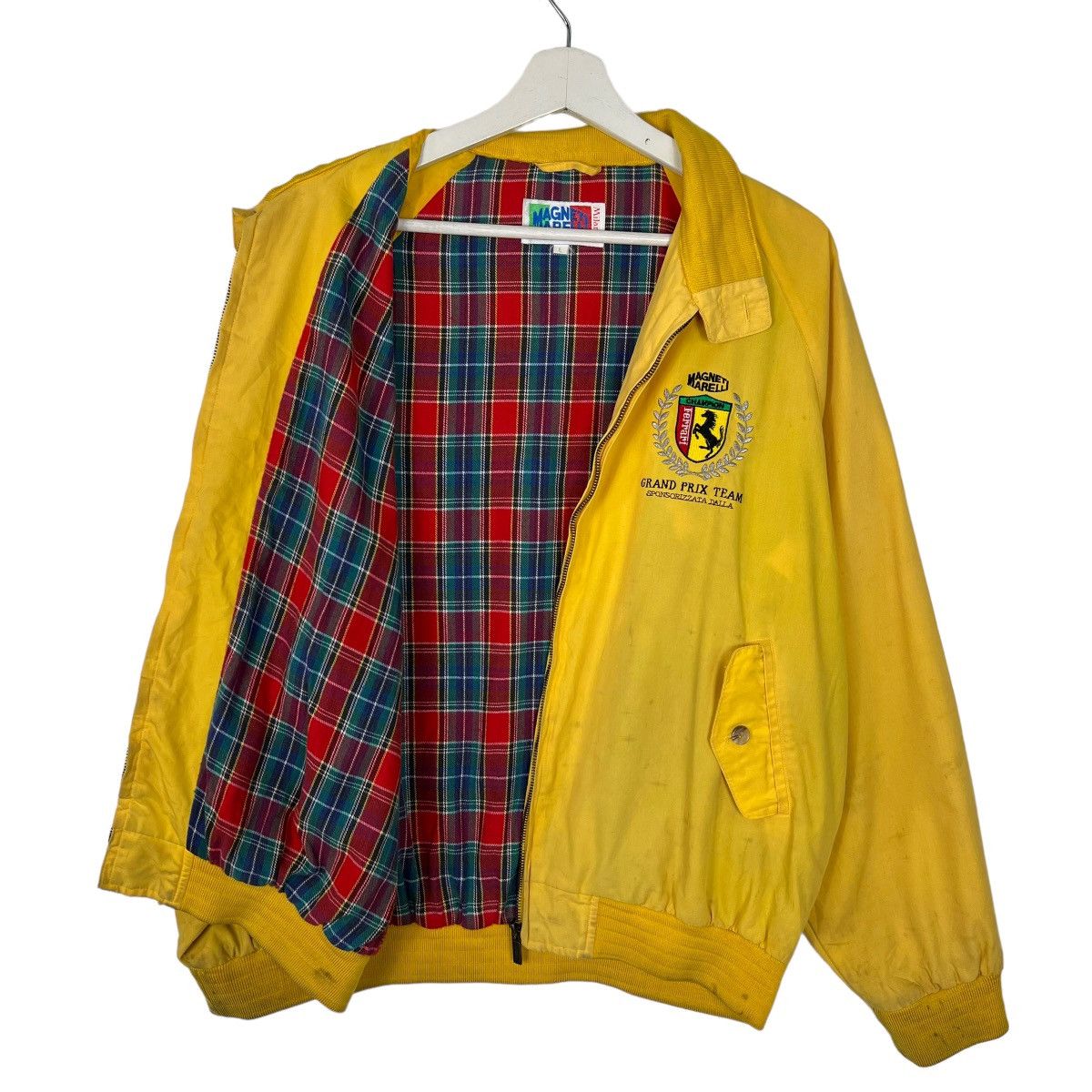 Ferrari 🔥 VINTAGE FERRARI MAGNETI MARELLI GRAND PRIX TEAM JACKET Size US L / EU 52-54 / 3 - 6 Thumbnail