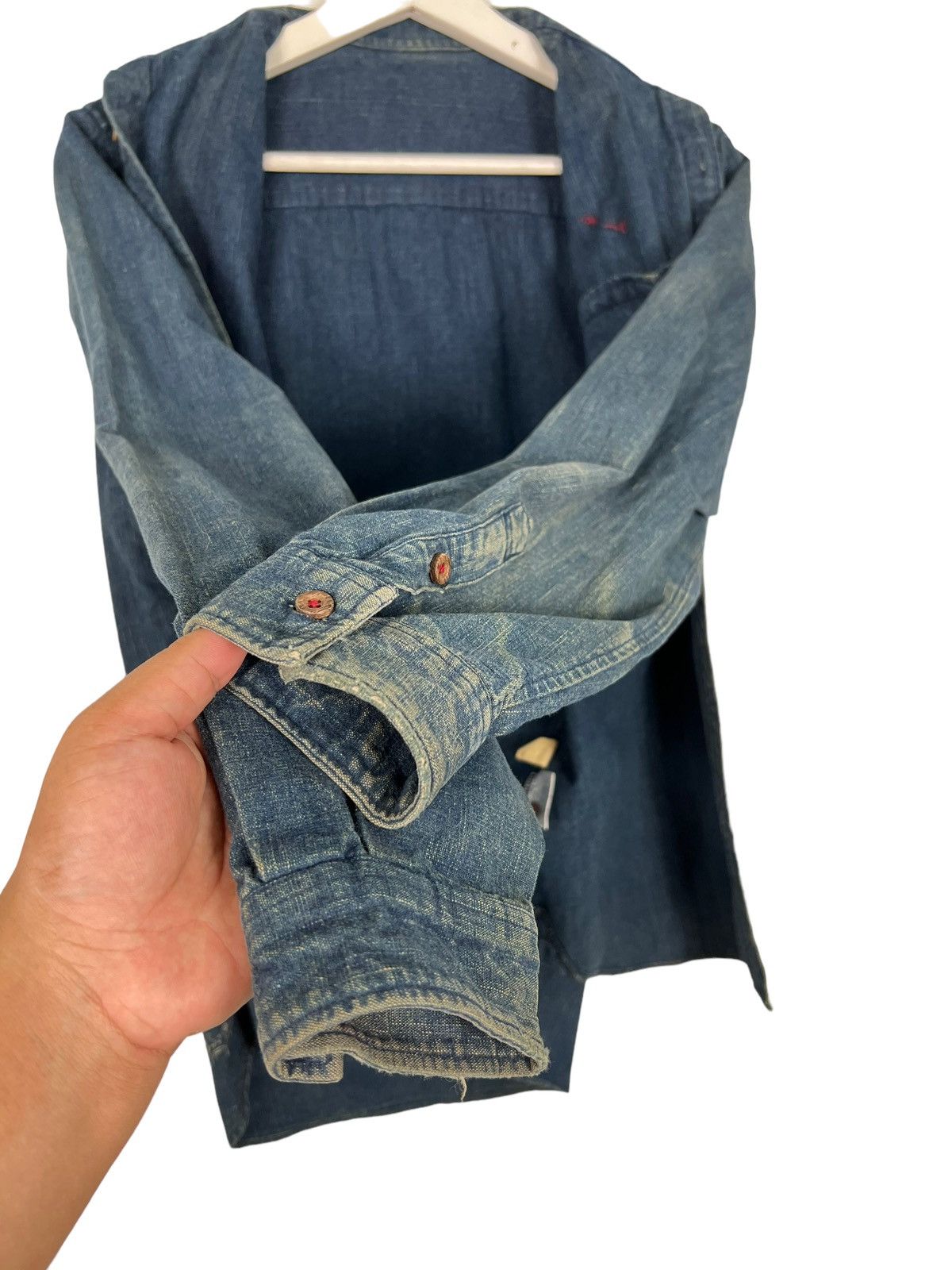 45rpm 🔥 INDIGO BLUE SHIRT JACKET Size US S / EU 44-46 / 1 - 8 Thumbnail