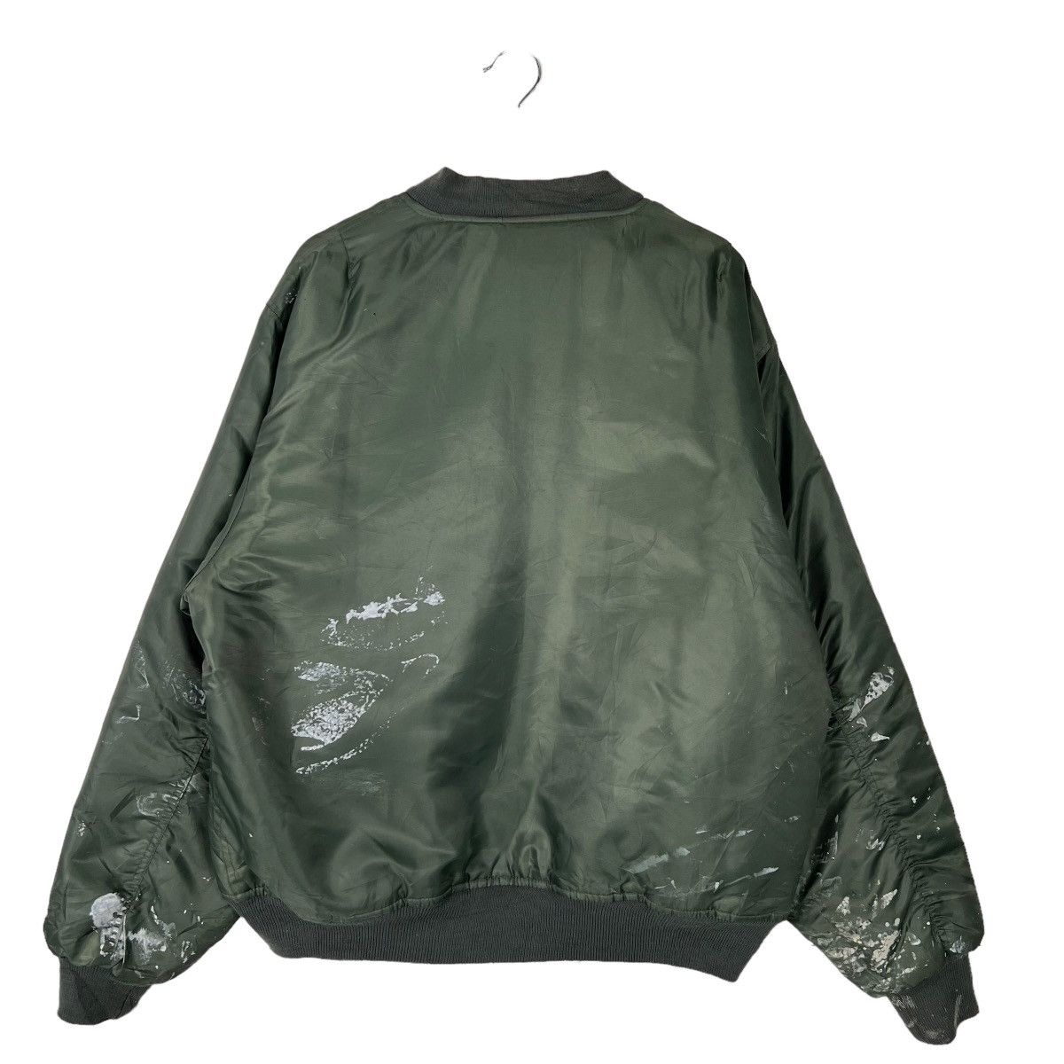 Japanese Brand × Rothco × Vintage 🔥 RIOT VINTAGE ROTHCO PAIN SPLASH MA-1 BOMBER JACKET Size US M / EU 48-50 / 2 - 7 Thumbnail