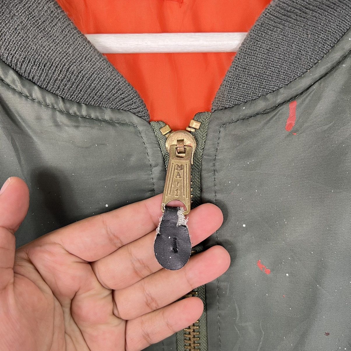 Japanese Brand × Rothco × Vintage 🔥 RIOT VINTAGE ROTHCO PAIN SPLASH MA-1 BOMBER JACKET Size US M / EU 48-50 / 2 - 9 Thumbnail
