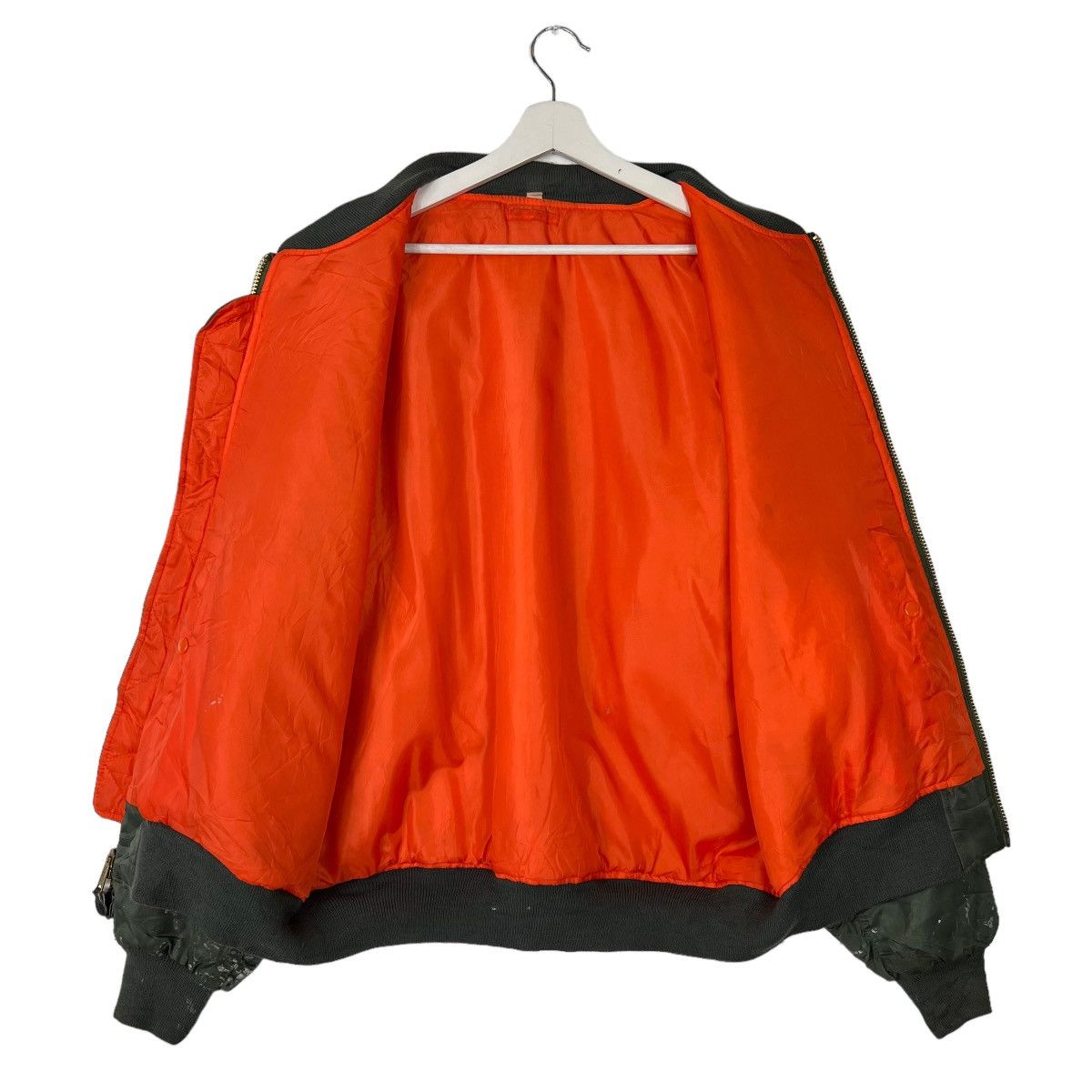 Japanese Brand × Rothco × Vintage 🔥 RIOT VINTAGE ROTHCO PAIN SPLASH MA-1 BOMBER JACKET Size US M / EU 48-50 / 2 - 6 Thumbnail