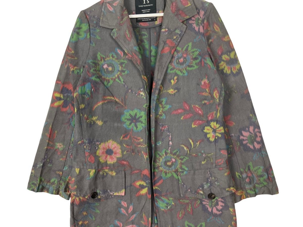 Yohji Yamamoto 🔥 Y'S YOHJI YAMAMOTO FLOWER TAILORED JACKET MADE IN JAPAN Size US S / EU 44-46 / 1 - 12 Thumbnail