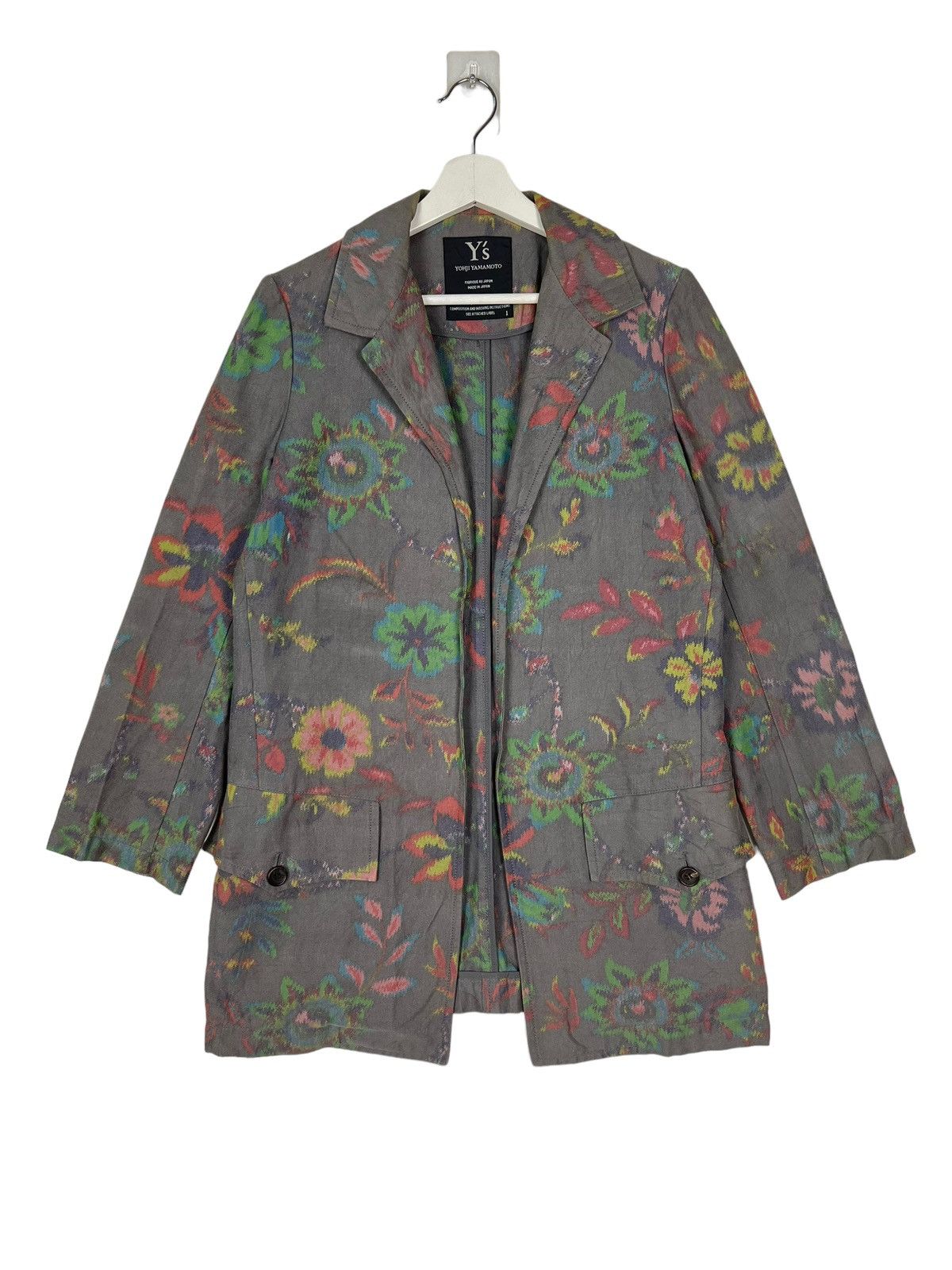 Yohji Yamamoto 🔥 Y'S YOHJI YAMAMOTO FLOWER TAILORED JACKET MADE IN JAPAN Size US S / EU 44-46 / 1 - 1 Thumbnail