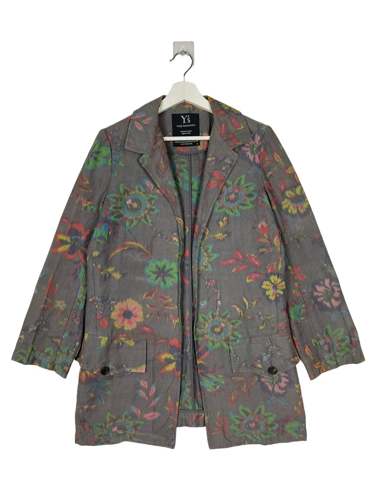 Yohji Yamamoto 🔥 Y'S YOHJI YAMAMOTO FLOWER TAILORED JACKET MADE IN JAPAN Size US S / EU 44-46 / 1 - 13 Thumbnail