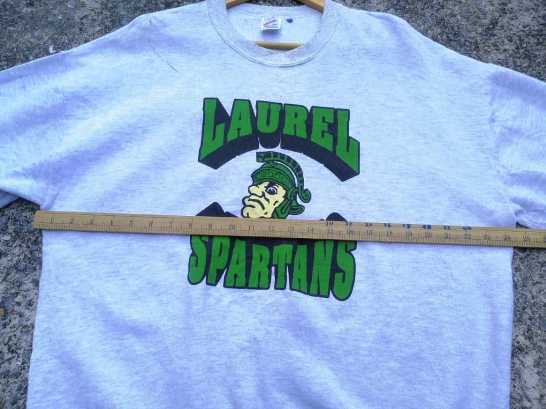 Jerzees × Vintage Vintage 90s Laurel Spartens Sweatshirt Size US L / EU 52-54 / 3 - 3 Thumbnail