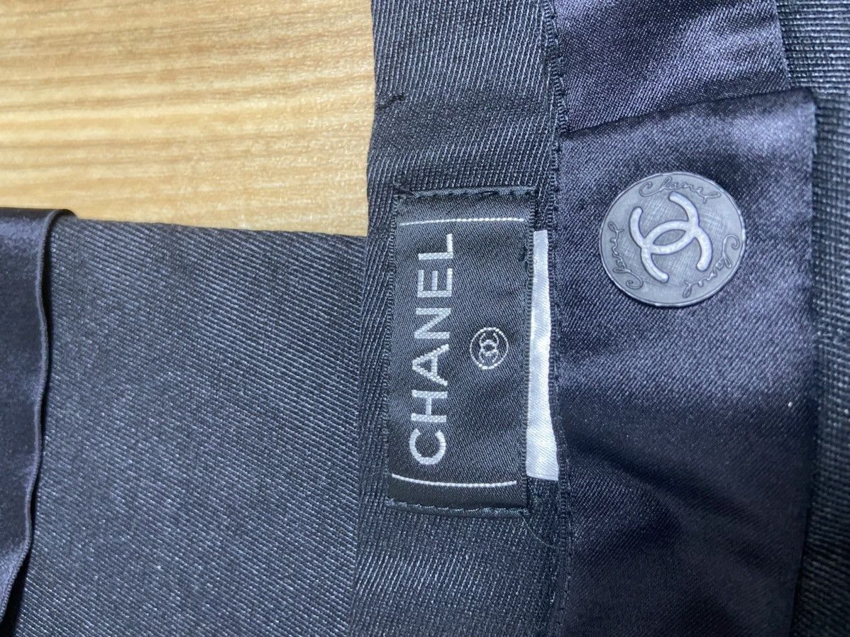 Chanel 38 Chanel cc logo button Knee tie silk denim pants Size US 27 - 3 Thumbnail
