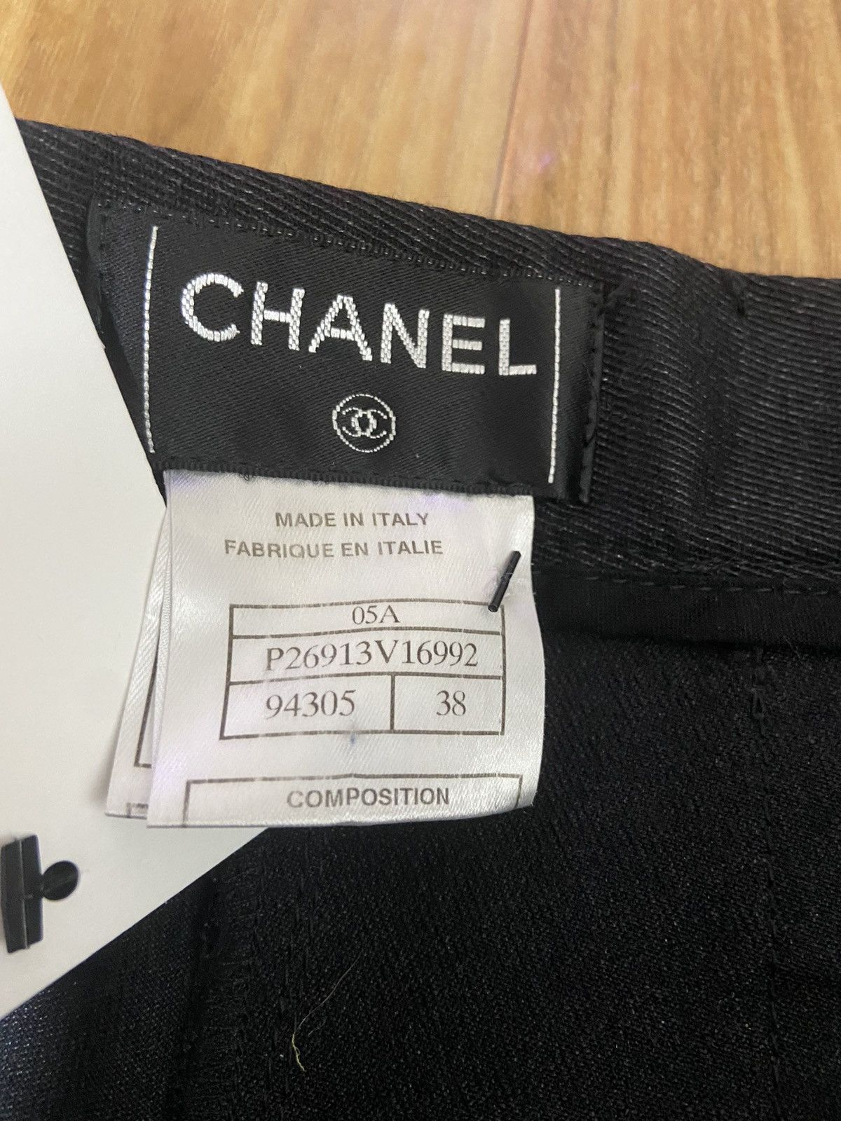 Chanel 38 Chanel cc logo button Knee tie silk denim pants Size US 27 - 6 Thumbnail
