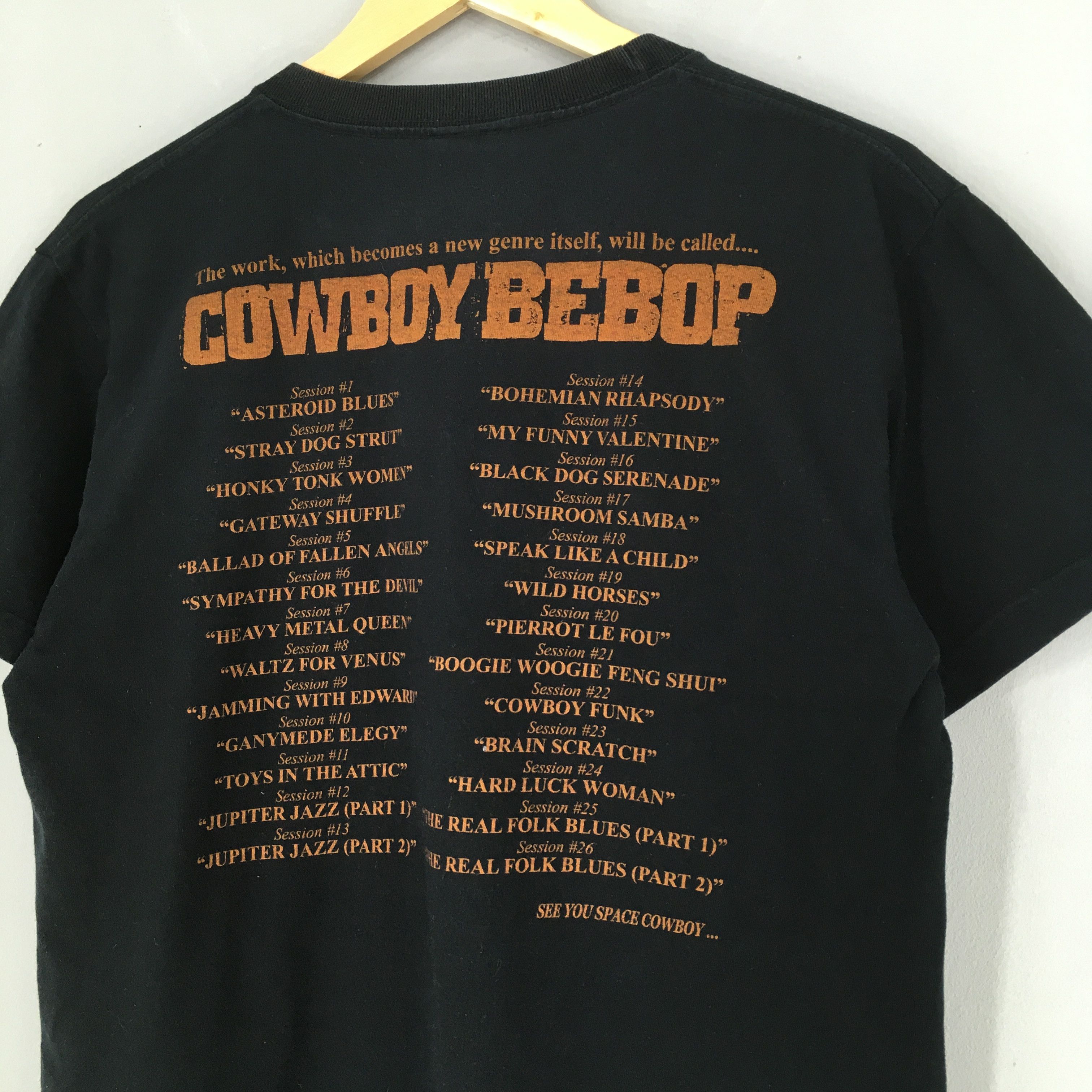 Anime × Japanese Brand Cowboy Bebop Japanese Anime Manga Black Tshirt Size M Size US M / EU 48-50 / 2 - 8 Thumbnail