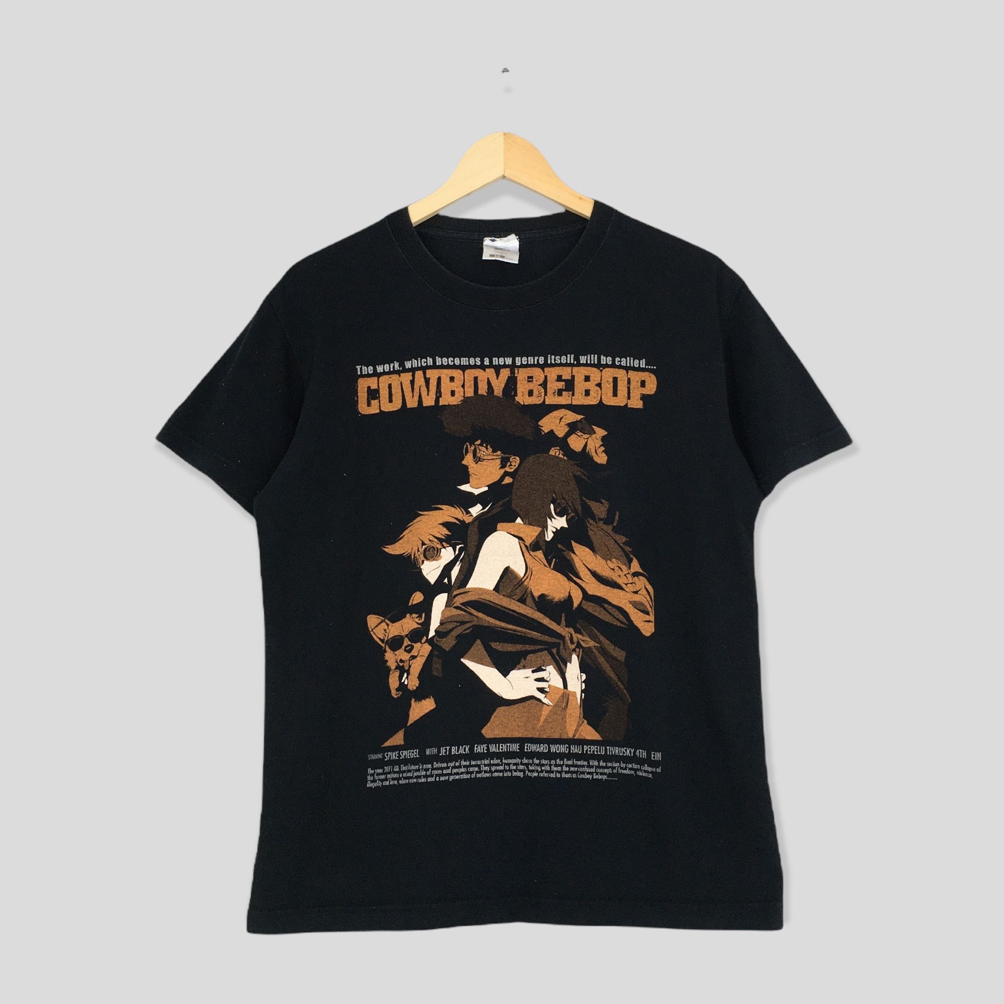 Anime × Japanese Brand Cowboy Bebop Japanese Anime Manga Black Tshirt Size M Size US M / EU 48-50 / 2 - 1 Thumbnail