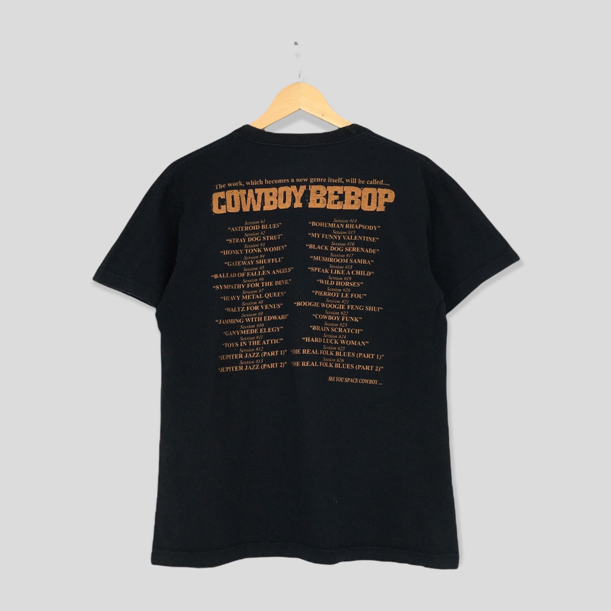 Anime × Japanese Brand Cowboy Bebop Japanese Anime Manga Black Tshirt Size M Size US M / EU 48-50 / 2 - 7 Thumbnail