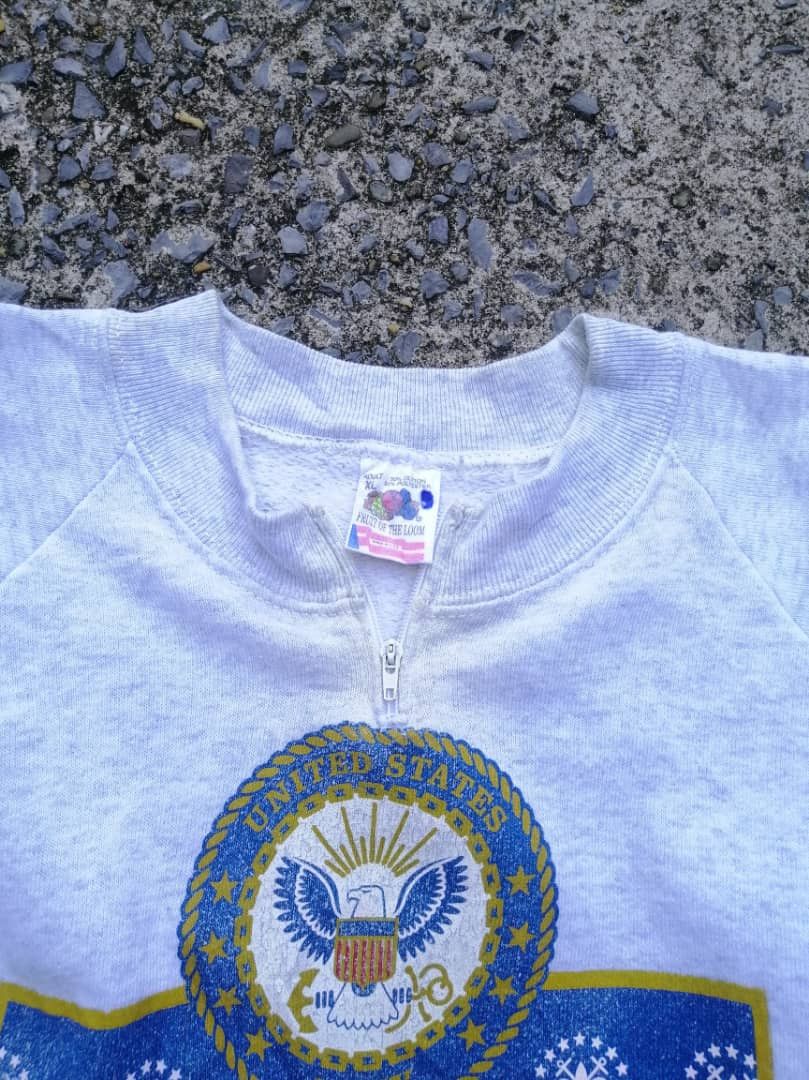 Fruit Of The Loom Vintage 90s US Navy Sweatshirt Size US M / EU 48-50 / 2 - 7 Thumbnail