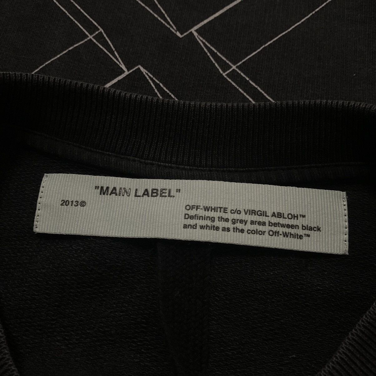 Off-White Off-White Medium Arrow Graphic Washed Black Sweatshirt 2018 Size US M / EU 48-50 / 2 - 6 Thumbnail