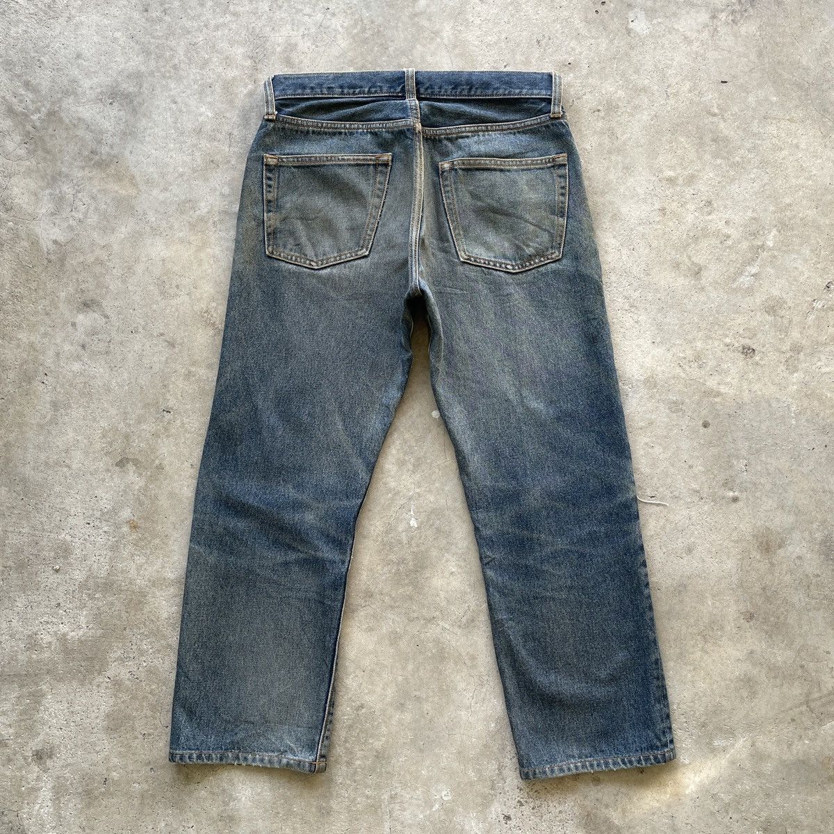 Japanese Brand Vintage Japanese GU Faded Distressed Denim Jeans Pants W30 Size US 30 / EU 46 - 10 Thumbnail