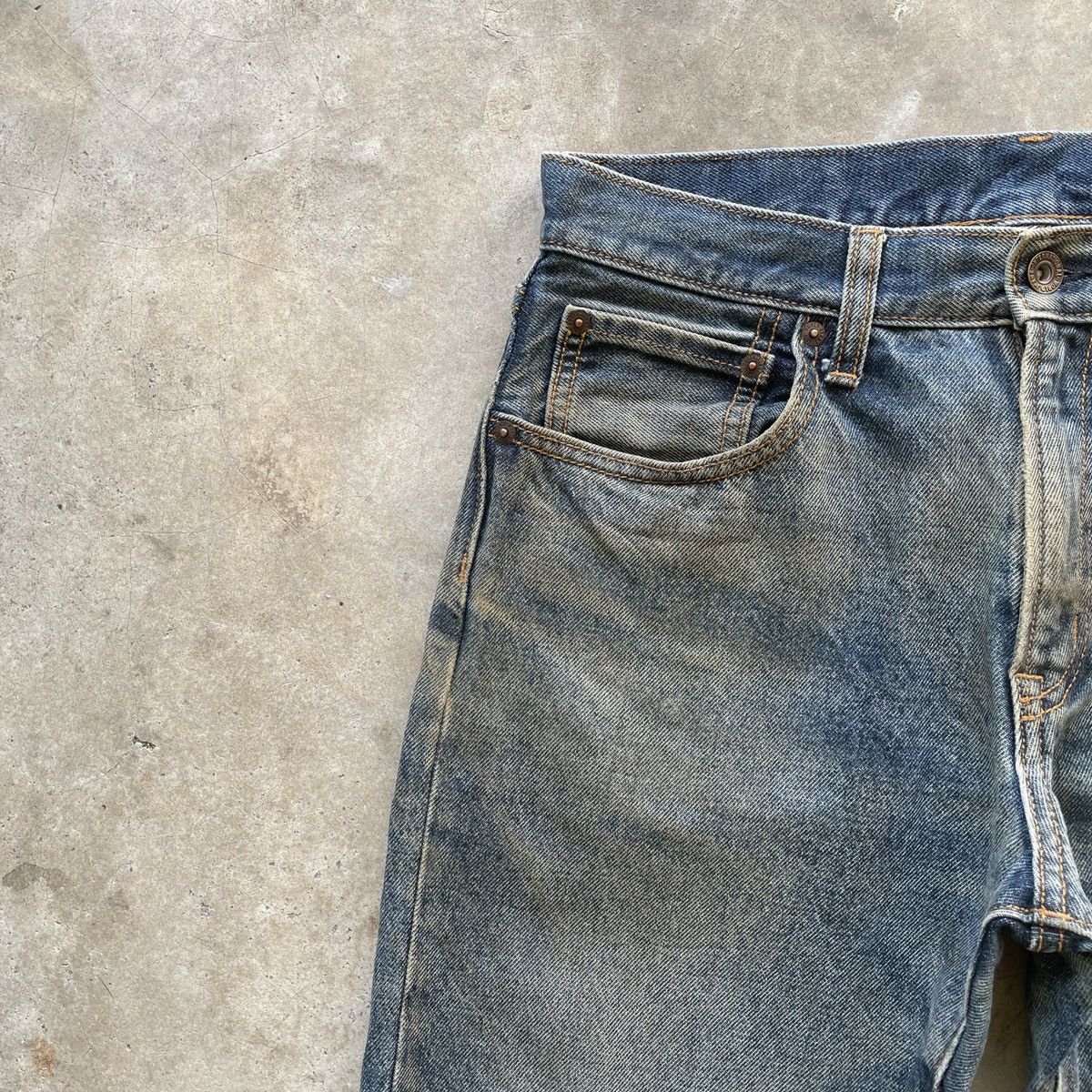 Japanese Brand Vintage Japanese GU Faded Distressed Denim Jeans Pants W30 Size US 30 / EU 46 - 5 Thumbnail
