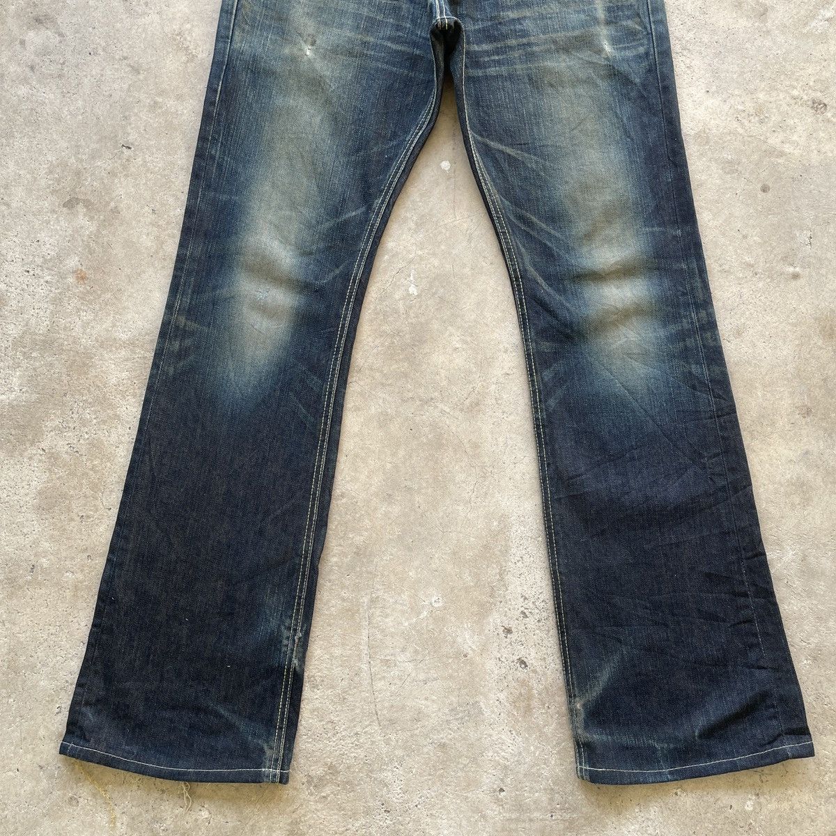 Japanese Brand Vintage Lee Riders Gold Label Flare Denim Jeans Pants W31 Size US 31 - 4 Thumbnail