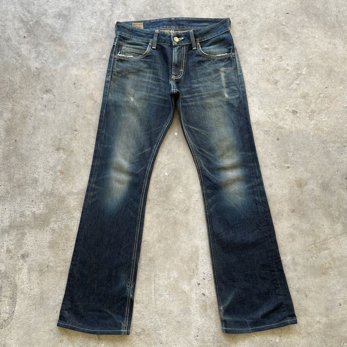Japanese Brand Vintage Lee Riders Gold Label Flare Denim Jeans Pants W31 Size US 31 - 1 Thumbnail
