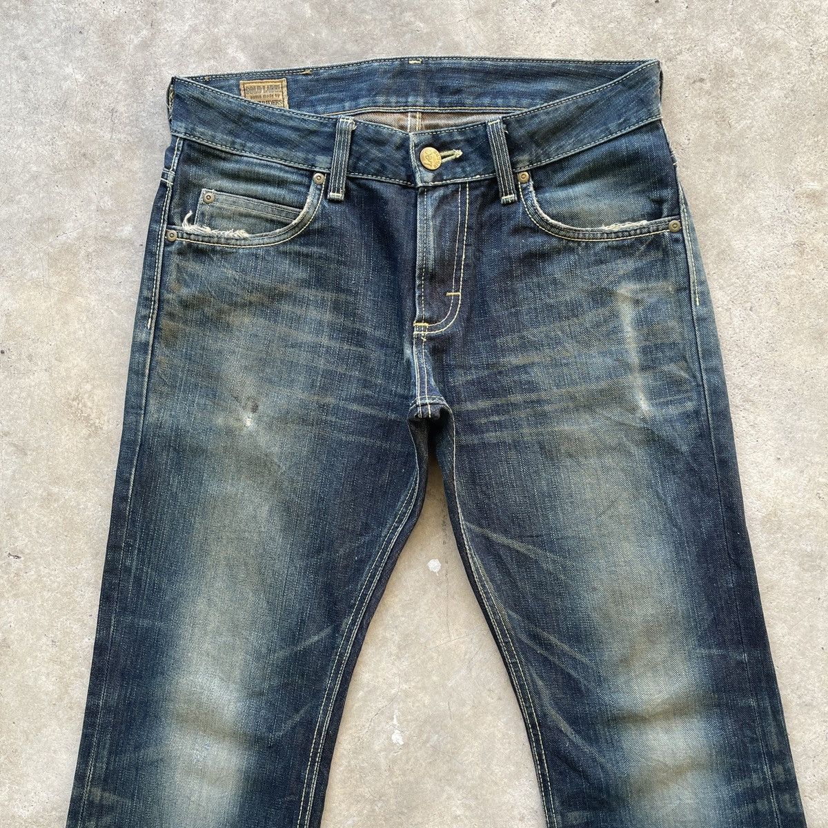Japanese Brand Vintage Lee Riders Gold Label Flare Denim Jeans Pants W31 Size US 31 - 3 Thumbnail