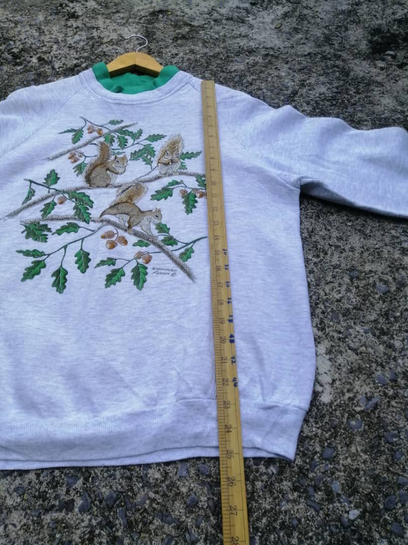 Habitat Vintage Morning Sun Jerzees Squirrels Sweatshirt Size US M / EU 48-50 / 2 - 5 Thumbnail