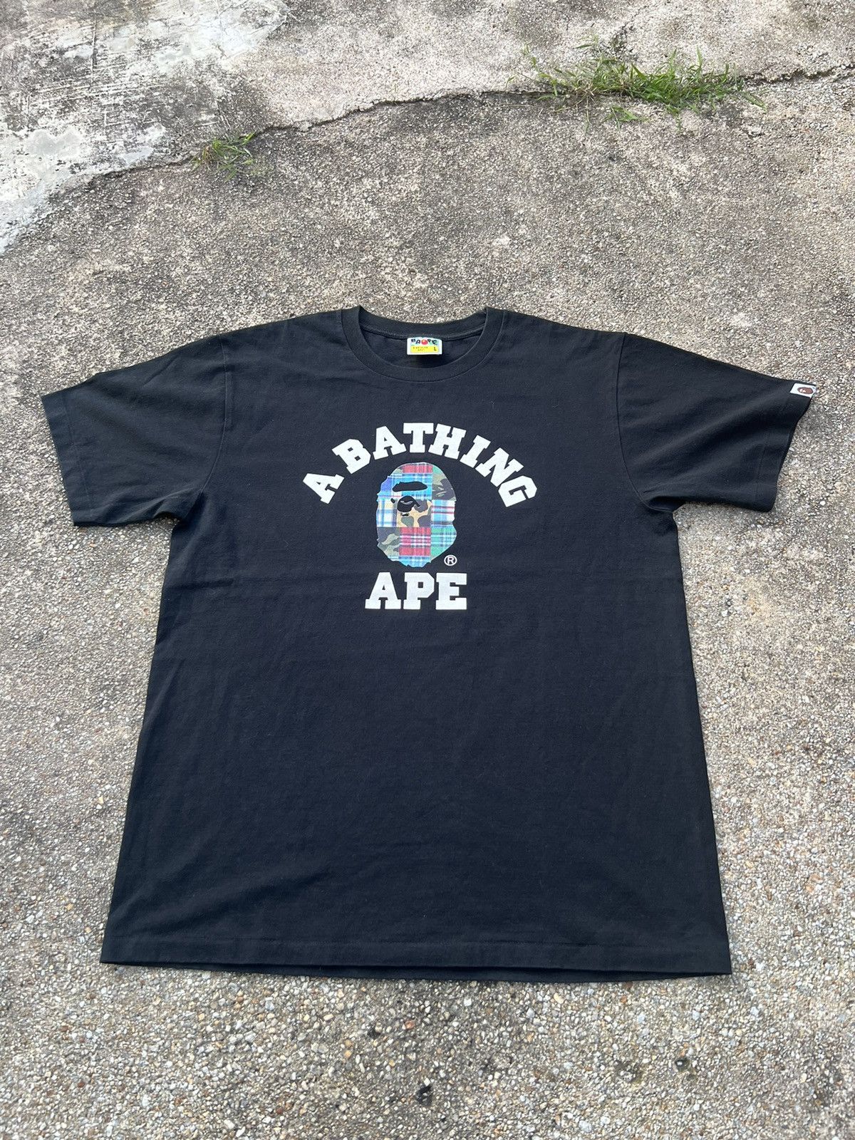Bape Patchwork College Tee Size US L / EU 52-54 / 3 - 1 Thumbnail