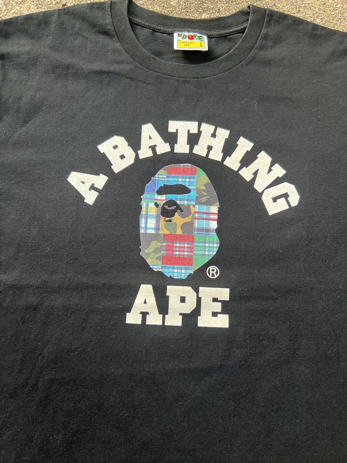 Bape Patchwork College Tee Size US L / EU 52-54 / 3 - 3 Thumbnail