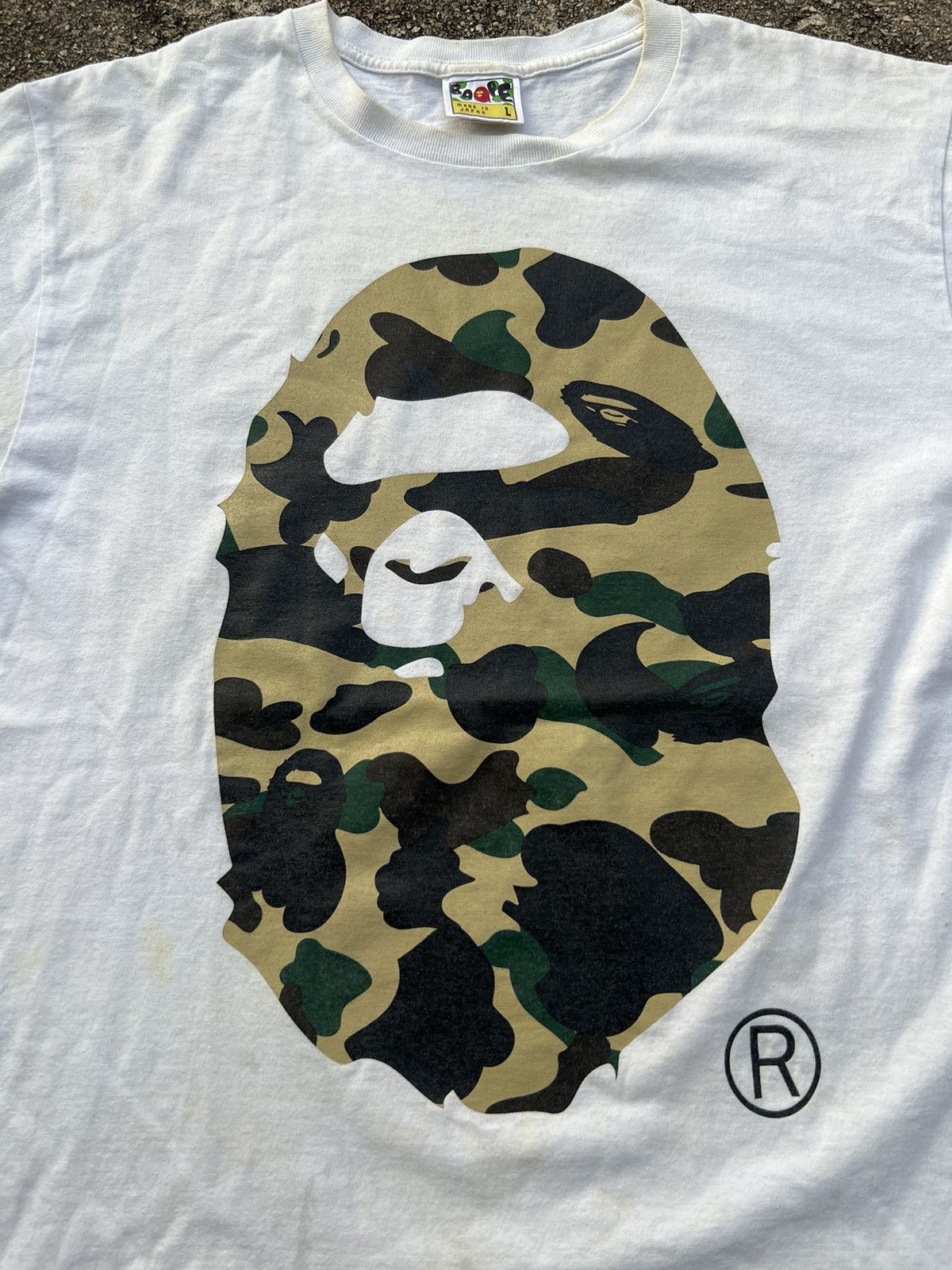 Bape 1st Camo Big Ape Head Tee Size US L / EU 52-54 / 3 - 3 Thumbnail