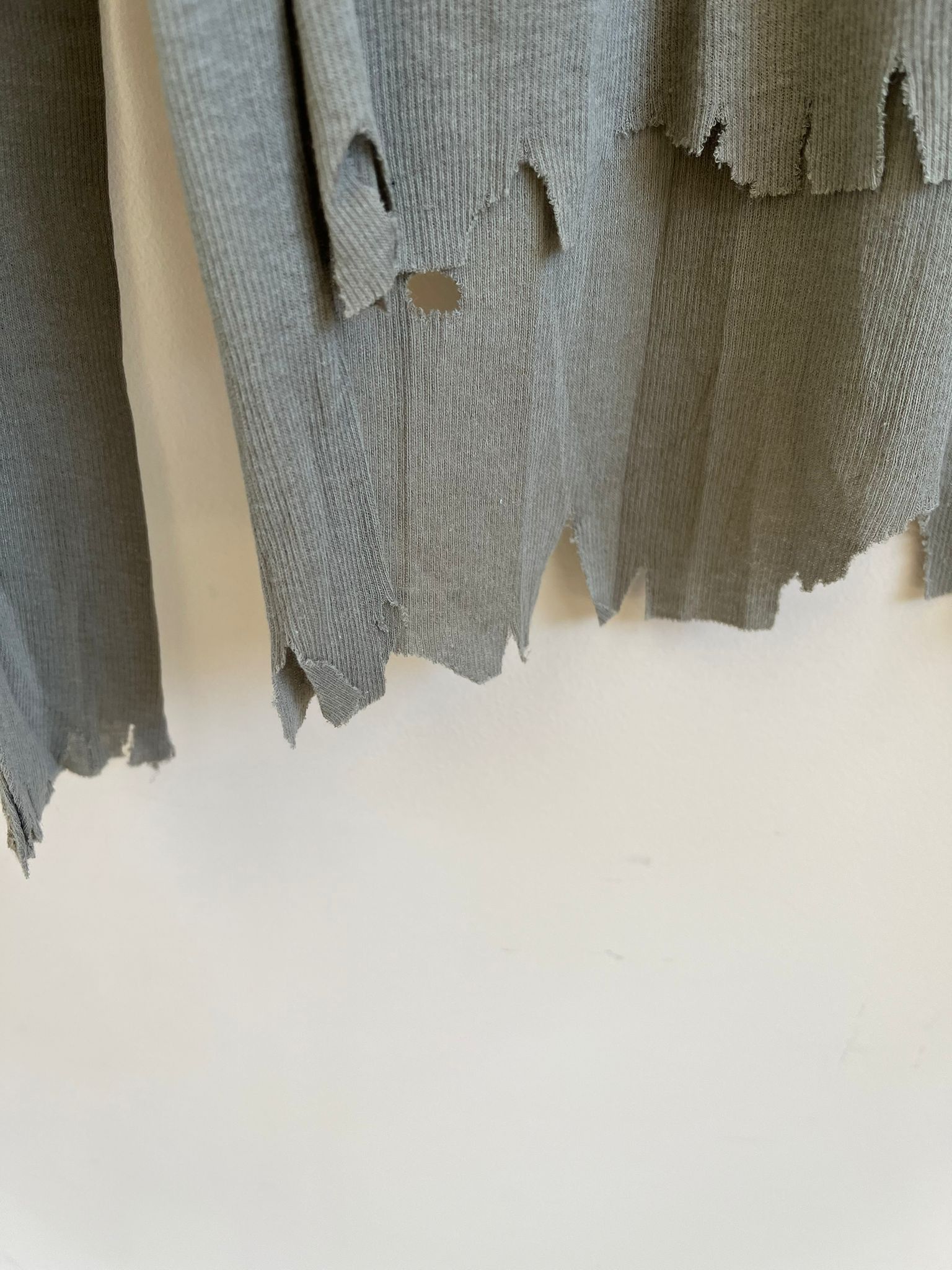 Balmain Stretchy Distressed LS Ribbed in Khaki Size US M / EU 48-50 / 2 - 14 Thumbnail