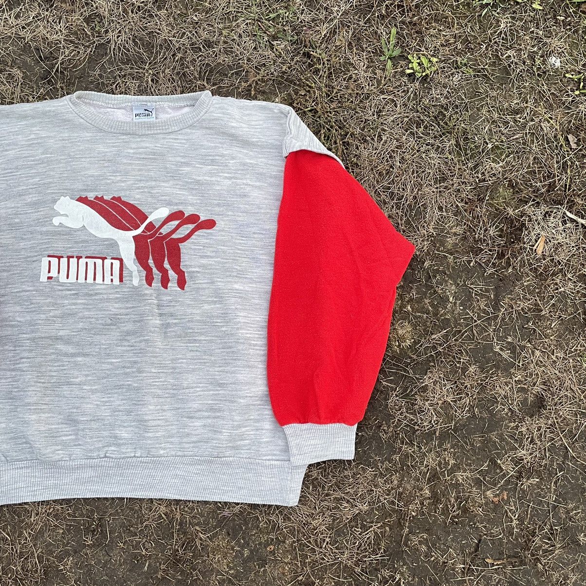 Japanese Brand Vintage 80s Sun Faded Puma Logo Crewneck Travis Kanyewest Size US S / EU 44-46 / 1 - 2 Thumbnail