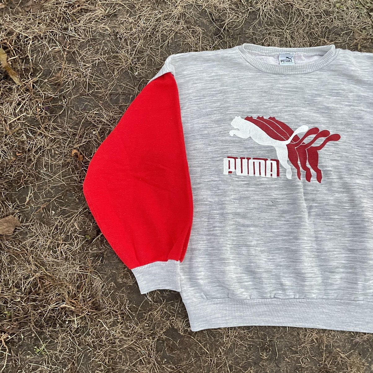 Japanese Brand Vintage 80s Sun Faded Puma Logo Crewneck Travis Kanyewest Size US S / EU 44-46 / 1 - 3 Thumbnail