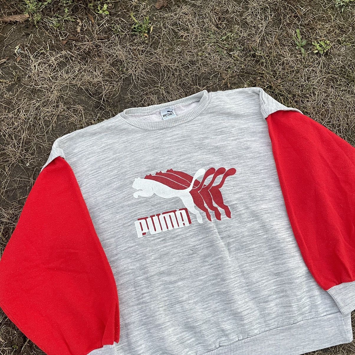 Japanese Brand Vintage 80s Sun Faded Puma Logo Crewneck Travis Kanyewest Size US S / EU 44-46 / 1 - 4 Thumbnail