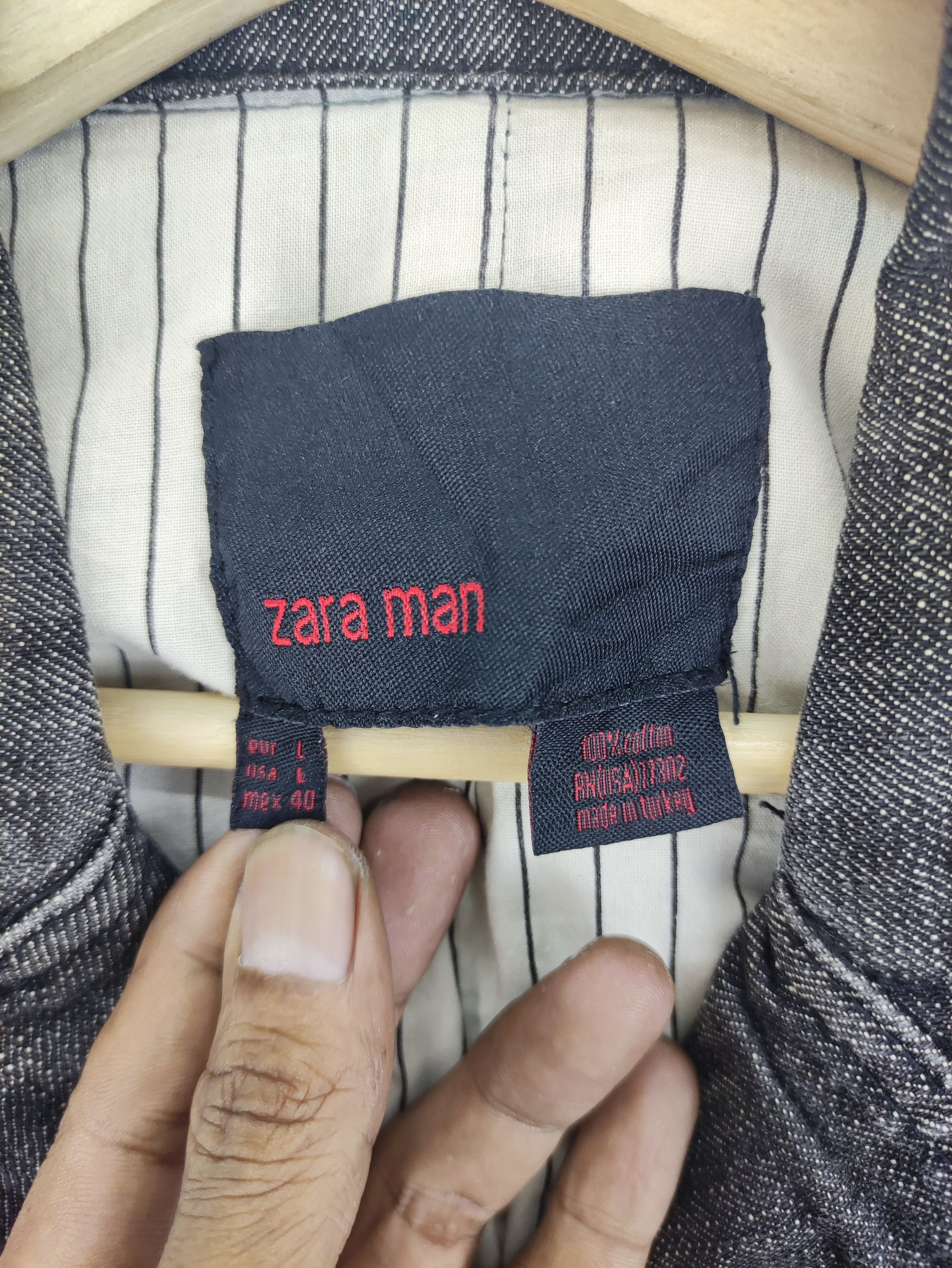 Zara Vintage Zara Man Denim Coat Chore Jacket Size US L / EU 52-54 / 3 - 2 Thumbnail