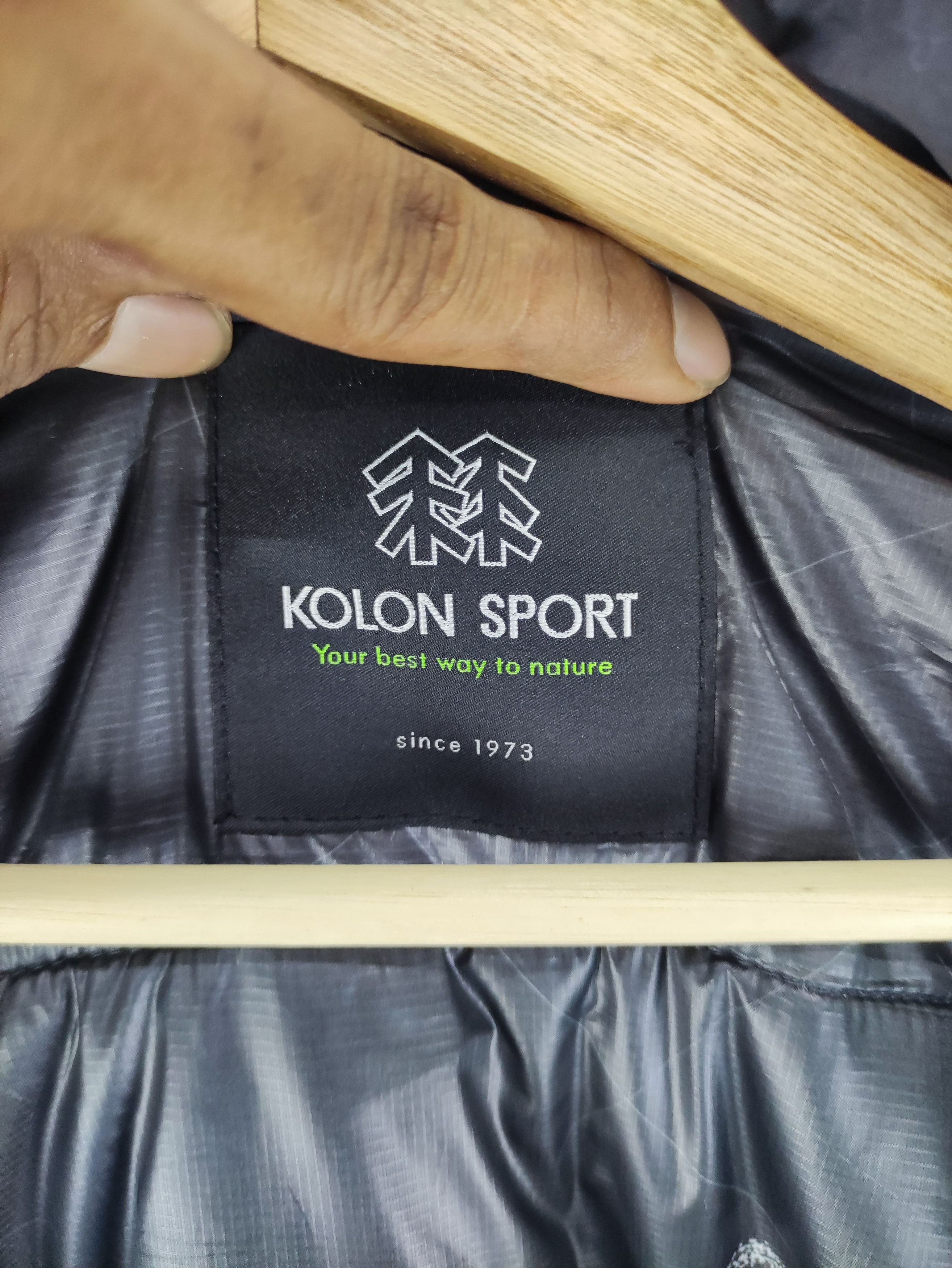 Japanese Brand Vintage Kolon Sport Puffer Jacket Zipper Size US L / EU 52-54 / 3 - 5 Thumbnail