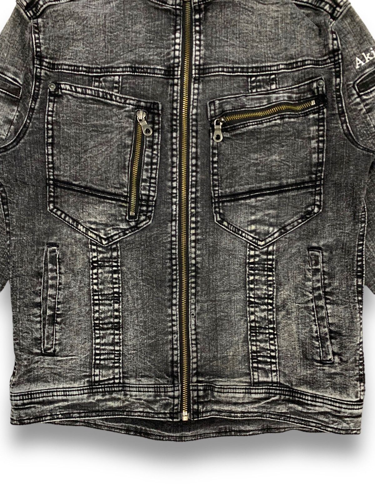 14th Addiction Grancisco Akira Multi-pockets Tactical Techwear Denim Jacket Size US M / EU 48-50 / 2 - 11 Thumbnail