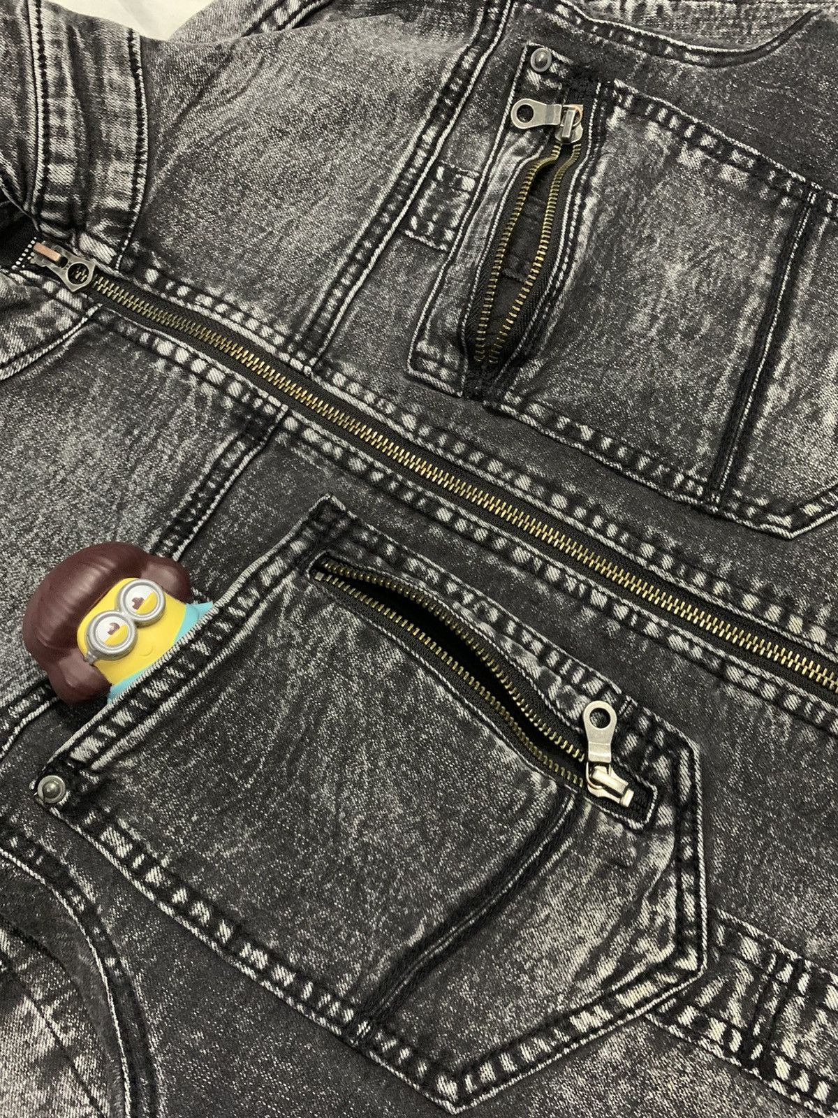 14th Addiction Grancisco Akira Multi-pockets Tactical Techwear Denim Jacket Size US M / EU 48-50 / 2 - 9 Thumbnail