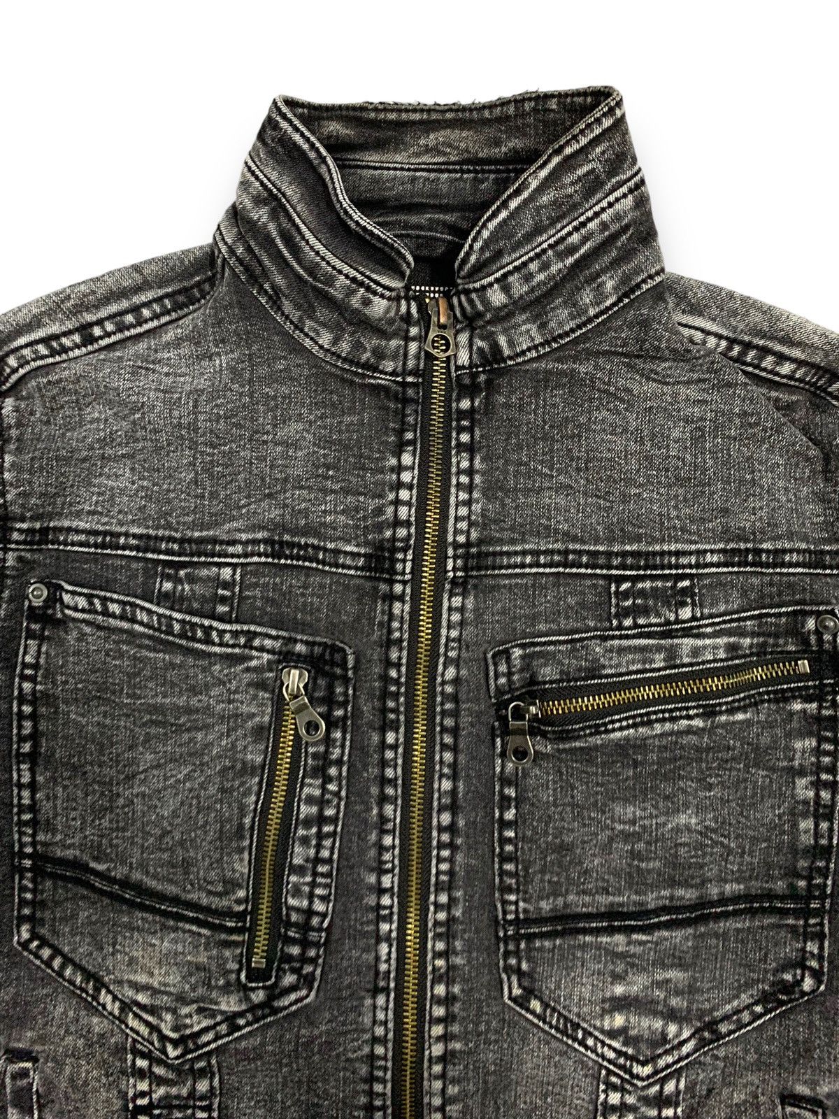 14th Addiction Grancisco Akira Multi-pockets Tactical Techwear Denim Jacket Size US M / EU 48-50 / 2 - 7 Thumbnail