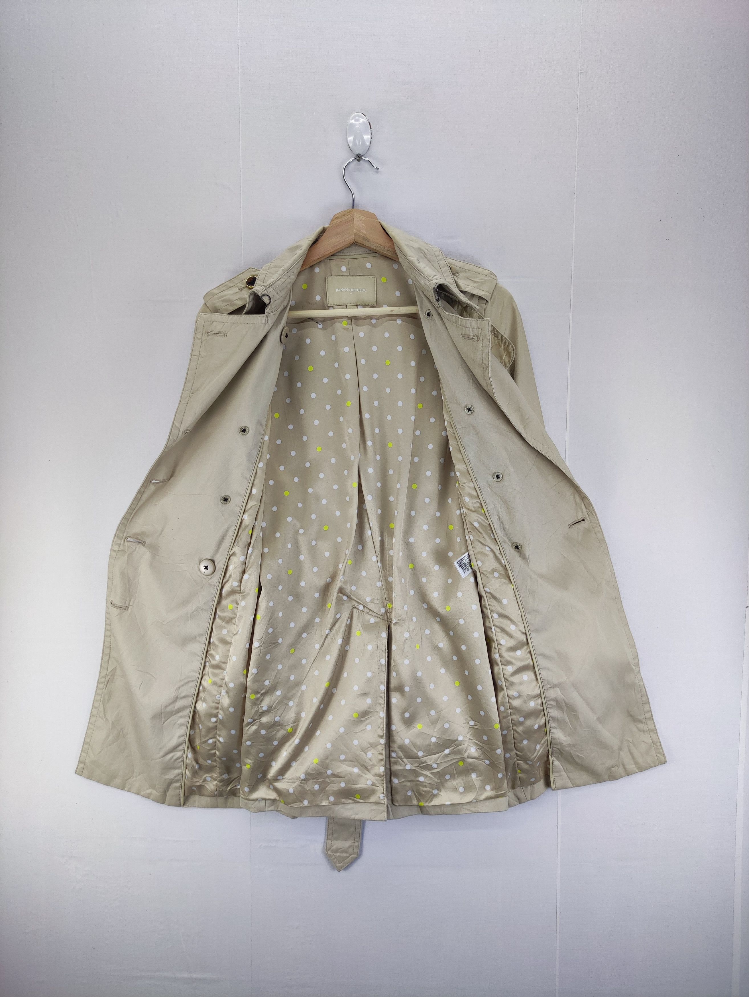 Banana Republic Vintage Banana Republic Belted Trench Coat Jacket Size XS / US 0-2 / IT 36-38 - 6 Thumbnail