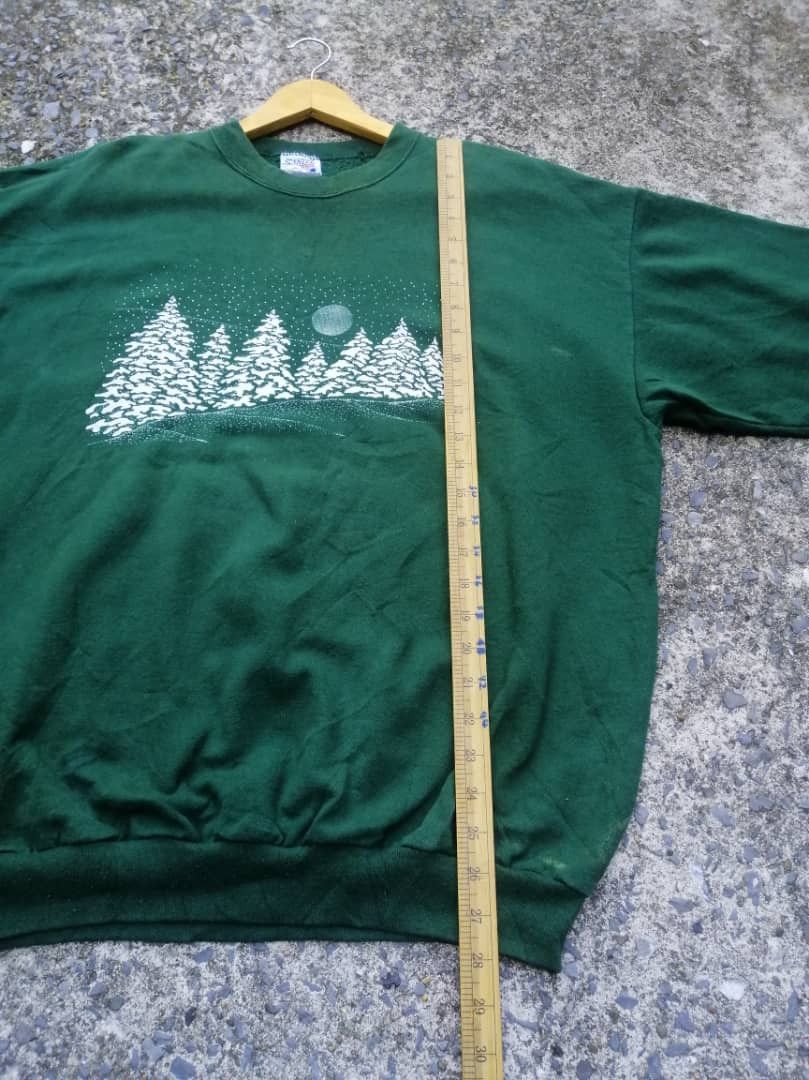 Vintage Vintage Santee Christmas Theme Sweatshirt Size US L / EU 52-54 / 3 - 3 Thumbnail