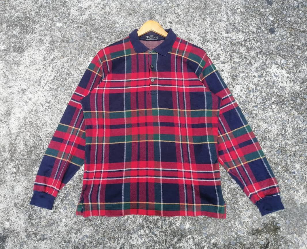 Burberry Burberry Plaid Polo Shirt Size US M / EU 48-50 / 2 - 1 Thumbnail