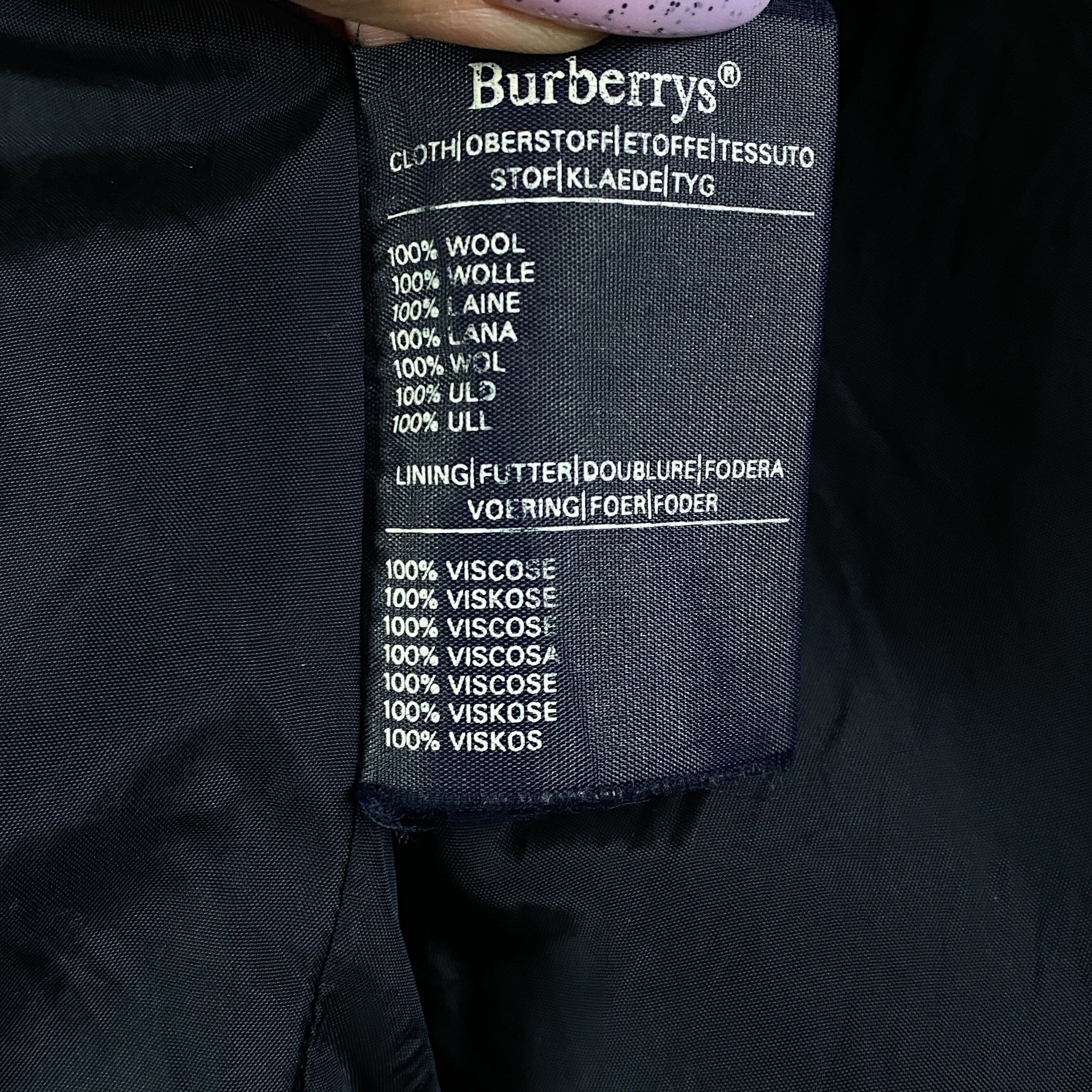 Burberry × Vintage Women’s Wool Blazer Jacket Burberrys Vintage Size M-L Size M / US 6-8 / IT 42-44 - 6 Thumbnail