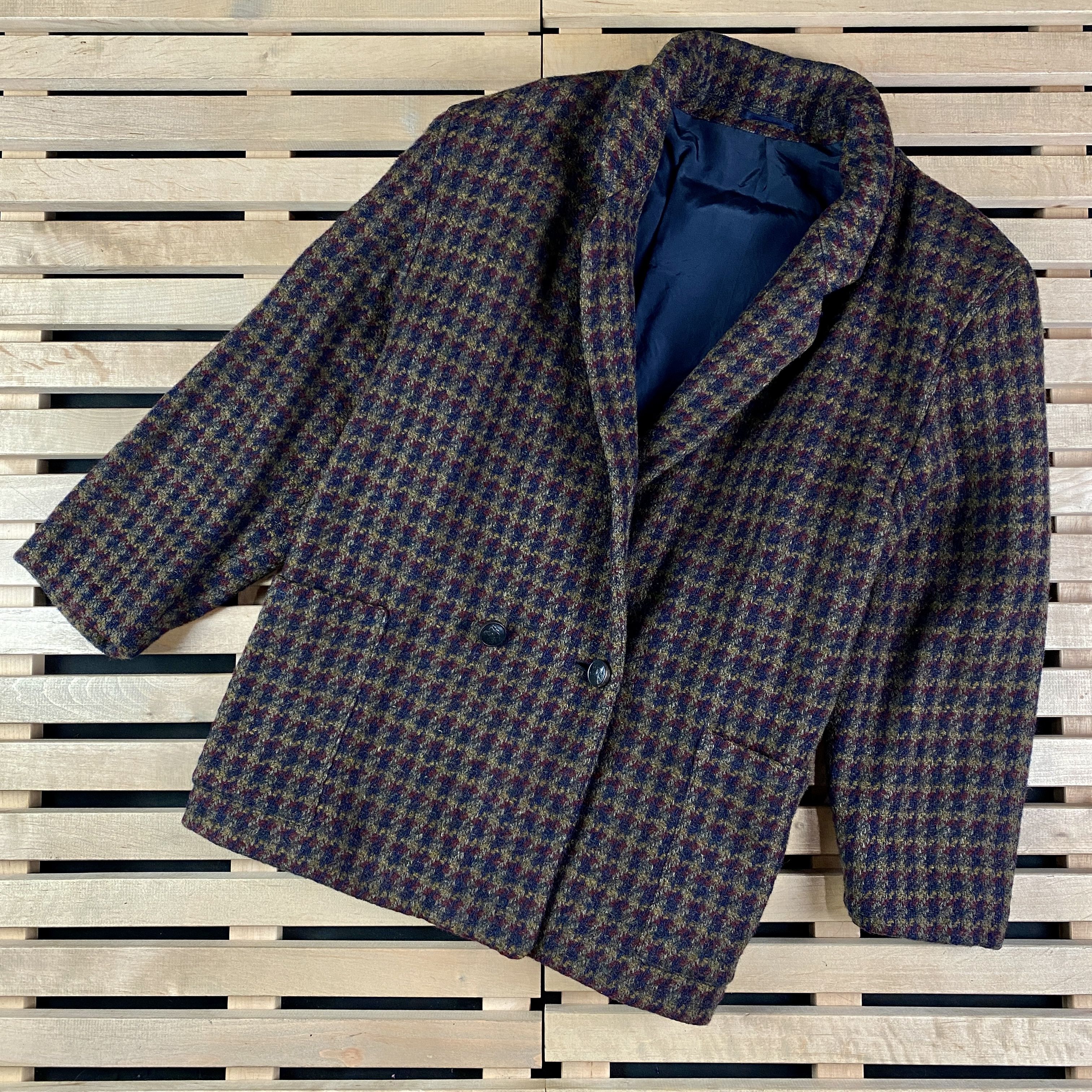 Burberry × Vintage Women’s Wool Blazer Jacket Burberrys Vintage Size M-L Size M / US 6-8 / IT 42-44 - 1 Thumbnail