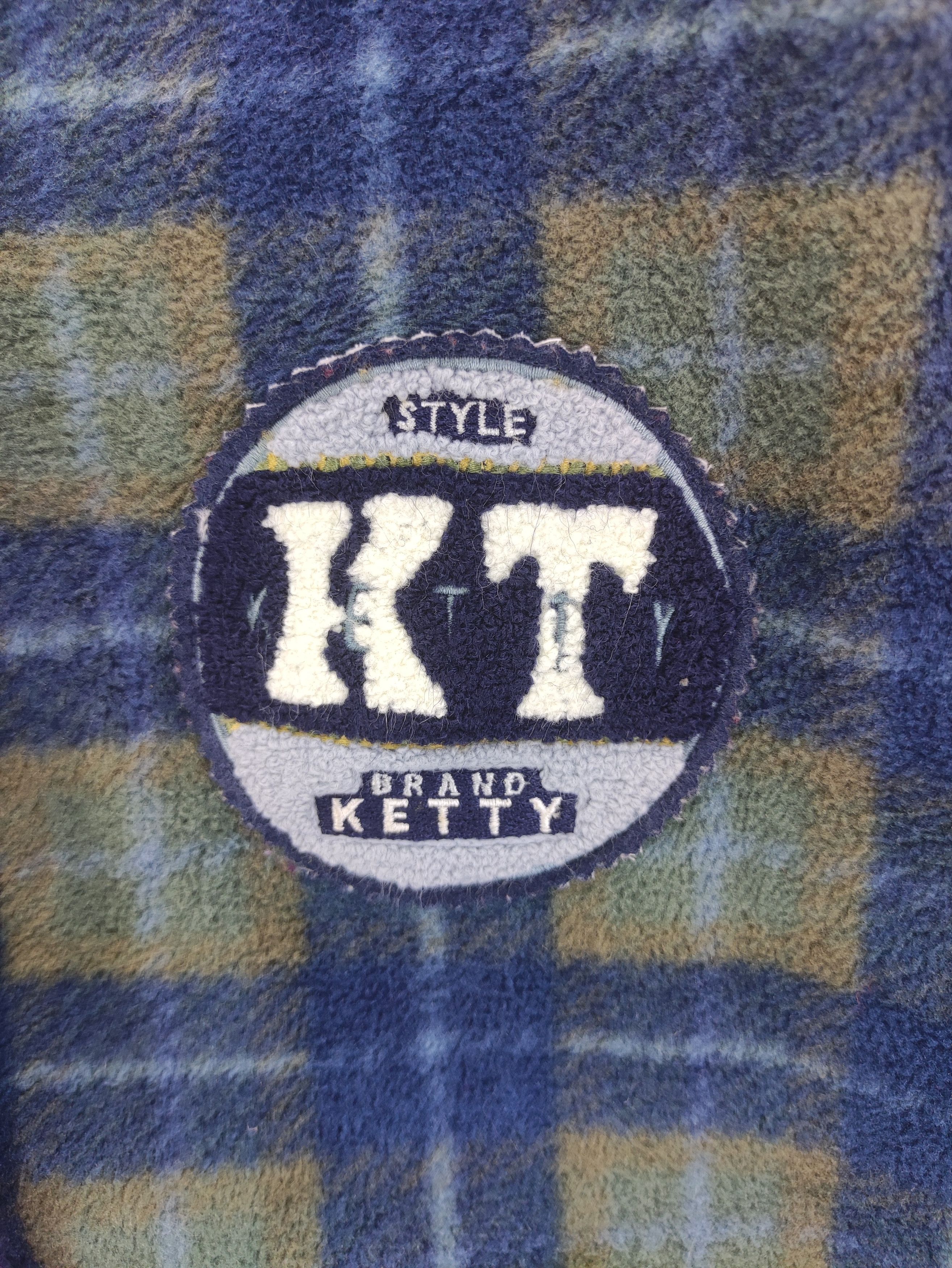 Japanese Brand Vintage Fleece Plaid Cardigan Brand Ketty Size M / US 6-8 / IT 42-44 - 3 Thumbnail