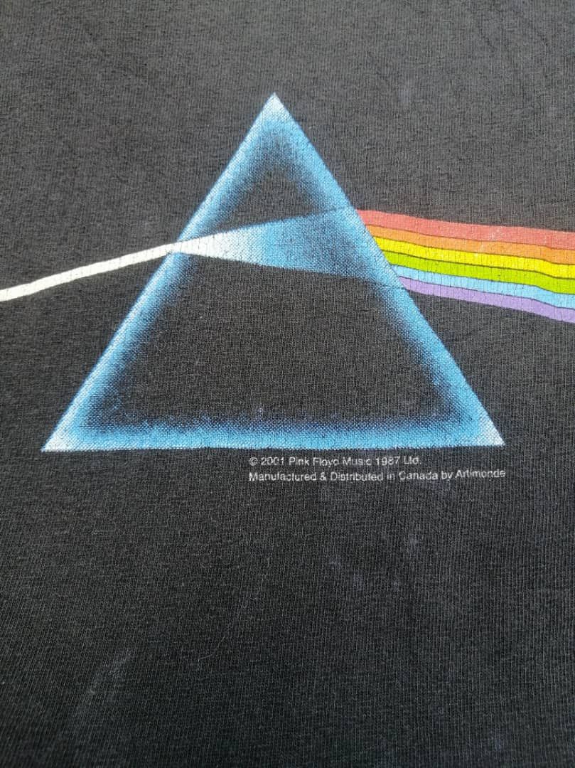 Band Tees × Pink Floyd × Vintage Vintage Pink Floyd Dark Side Of The Moon Tee Size US L / EU 52-54 / 3 - 5 Thumbnail