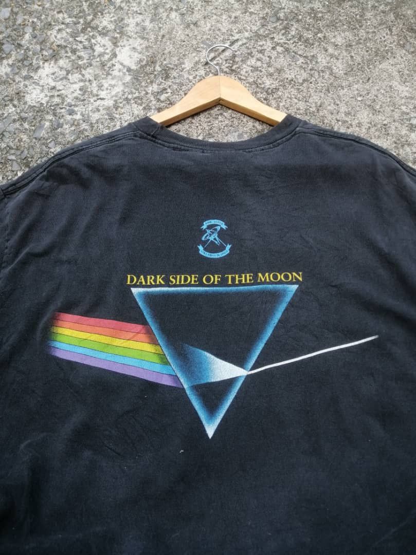 Band Tees × Pink Floyd × Vintage Vintage Pink Floyd Dark Side Of The Moon Tee Size US L / EU 52-54 / 3 - 3 Thumbnail