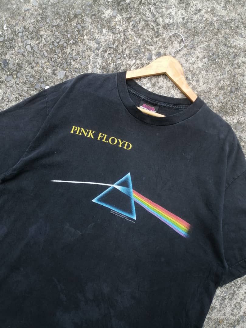 Band Tees × Pink Floyd × Vintage Vintage Pink Floyd Dark Side Of The Moon Tee Size US L / EU 52-54 / 3 - 9 Thumbnail