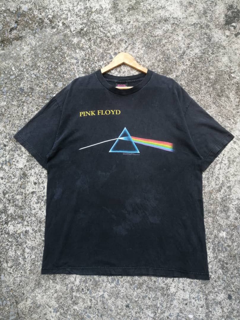 Band Tees × Pink Floyd × Vintage Vintage Pink Floyd Dark Side Of The Moon Tee Size US L / EU 52-54 / 3 - 1 Thumbnail