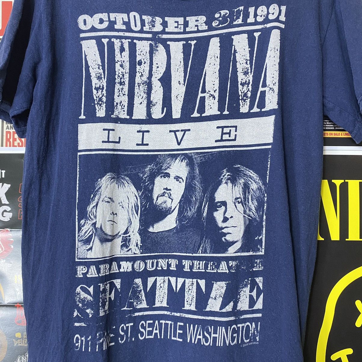 Band Tees Vintage Nirvana Copyright 2009 Live Shirt Size US S / EU 44-46 / 1 - 2 Thumbnail