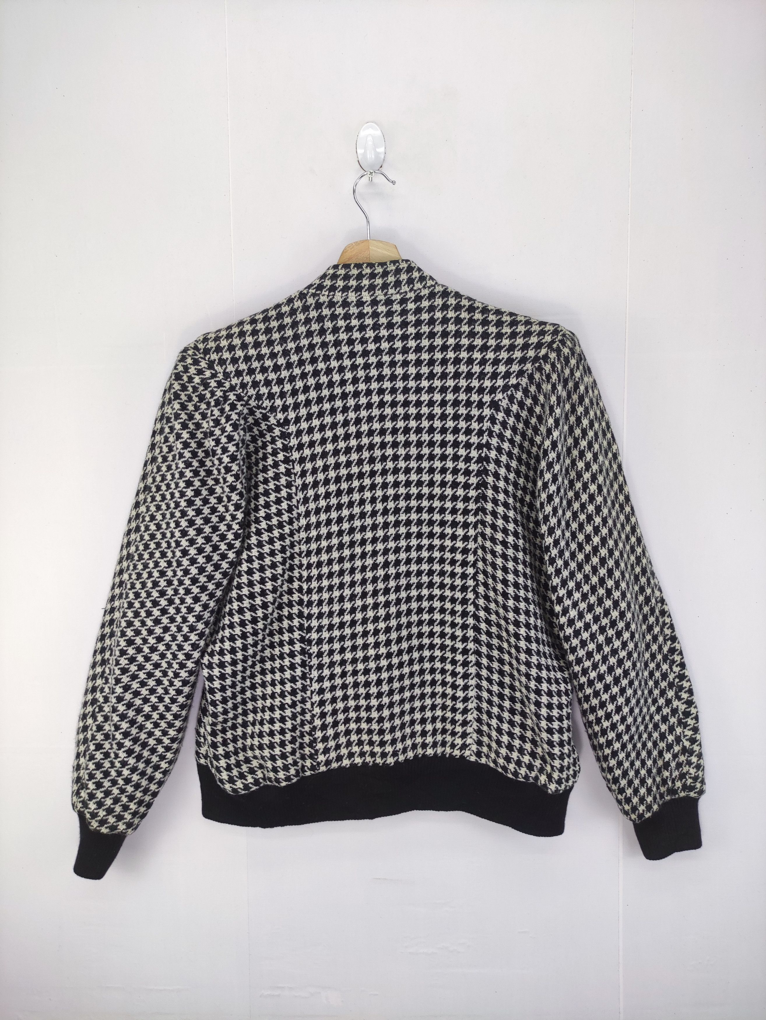 Japanese Brand Vintage Houndstooth Wool Jacket Button Up Size L / US 10 / IT 46 - 5 Thumbnail