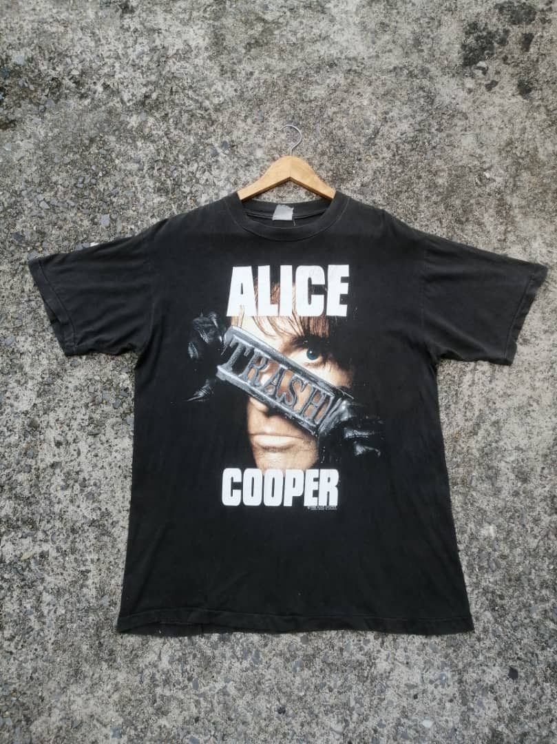 Band Tees × Vintage Vintage 90s Alice Cooper Trashes Japan 1990 Tour Size US M / EU 48-50 / 2 - 1 Thumbnail